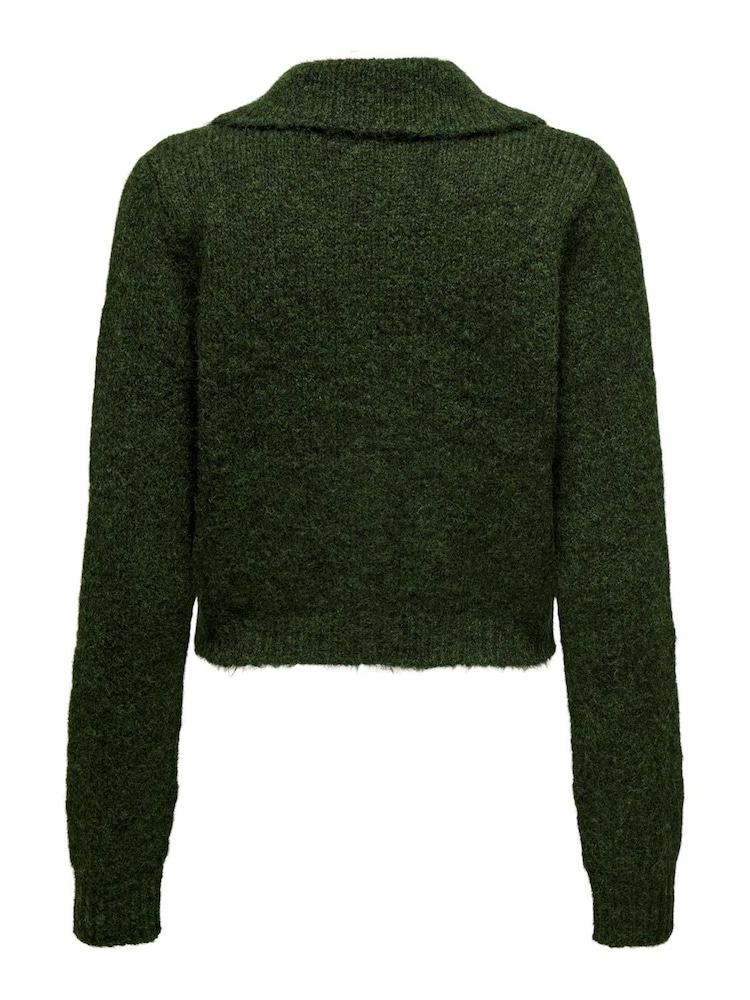 JDY Collard Knitted Button Down pletena jopa - Slika 7 iz 7