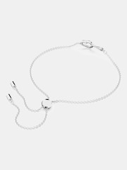 Swarovski White Infinity And Heart Rhodium Plated Bracelet - Image 4 of 5