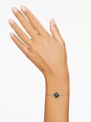 Swarovski Green Mixed Cuts Clover Gold-Tone Plated Idyllia Bracelet - Image 5 of 5