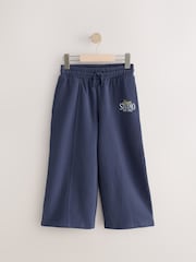 Bleu marine - Pantalon de jogging à jambes larges (3-16ans) - Image 5 of 8