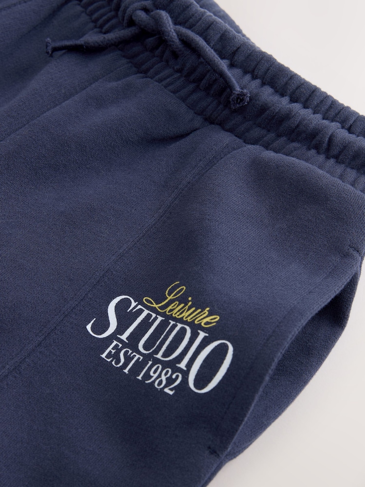 Bleu marine - Pantalon de jogging à jambes larges (3-16ans) - Image 7 of 8