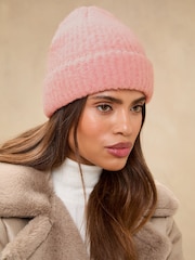 Lipsy Pink Brushed Beanie - Image 1 of 4