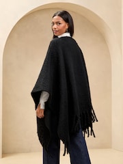 Lipsy - Mantella comoda con frange e cuciture a sopraggitto - Immagine 3 di 4