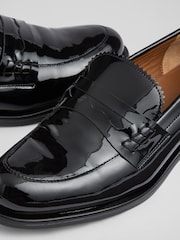 LK Bennett Black Arissa Penny Slot Tuxe Loafers - Image 4 of 4