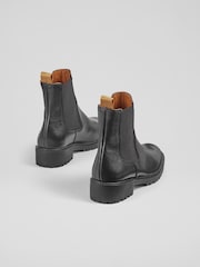LK Bennett Black Cadea Casual Tread Sole Boots - Image 3 of 4
