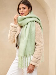 Lipsy Green Oversized Supersoft Brushed Scarf - Image 1 of 4