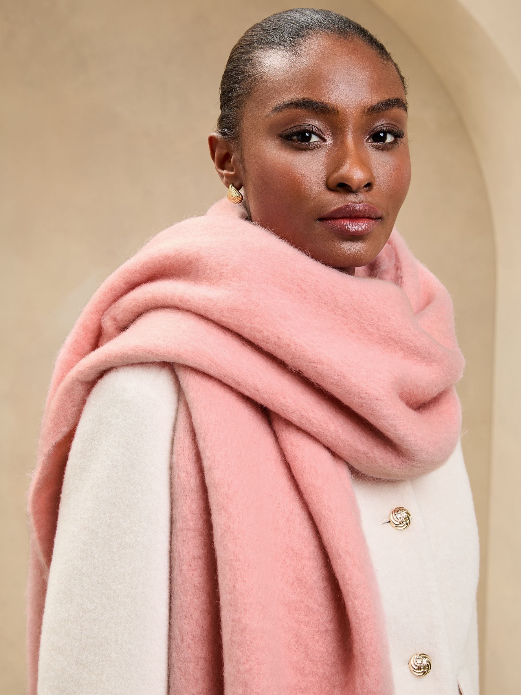 Buy Lipsy Pink Oversized Supersoft Brushed Scarf from Next USA