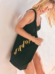 Rockett St George Black 'Jadore' Beach Bag - Image 2 of 8