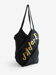 Rockett St George Black 'Jadore' Beach Bag - Image 4 of 8
