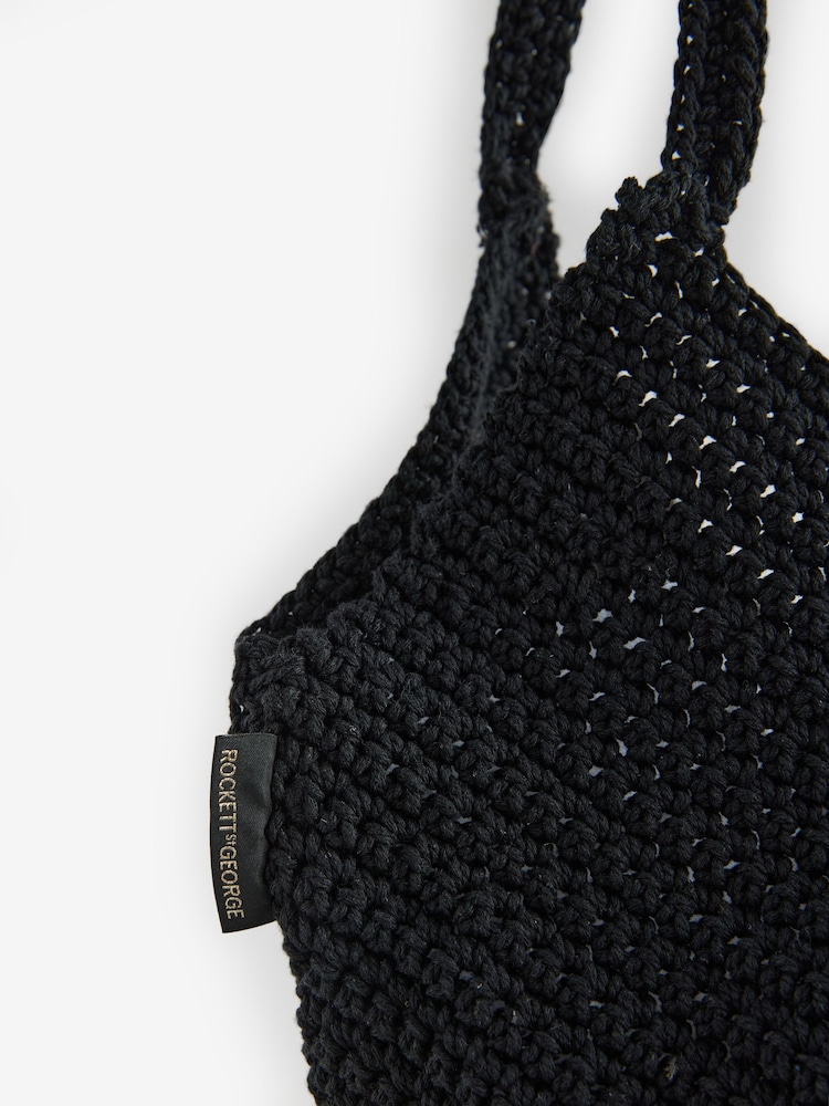 Rockett St George Black 'Jadore' Beach Bag - Image 8 of 8