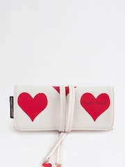 Rockett St George Ecru Hearts Jewellery Case Bag - Image 1 of 1