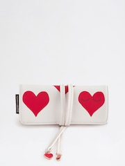 Rockett St George Ecru Hearts Jewellery Case Bag - Image 1 of 1