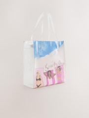 Rockett St George Pink Please Vinyl Beach Bag - Image 3 of 8