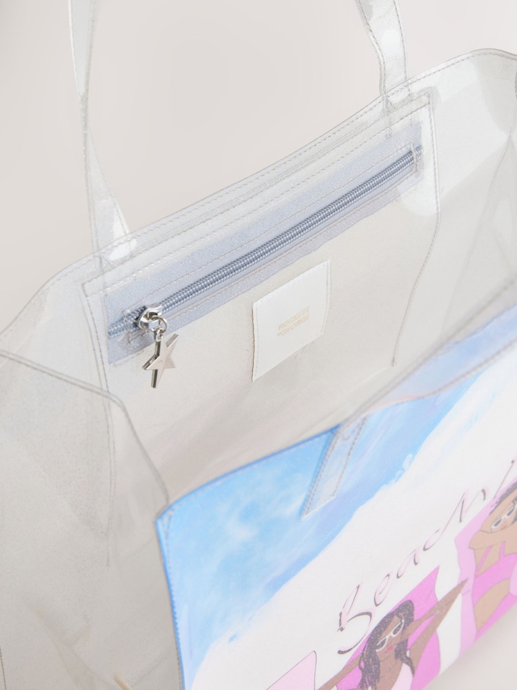Rockett St George Pink Please Vinyl Beach Bag - Image 8 of 8