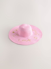 Rockett St George Pink Floppy Beach Hat - Image 7 of 9