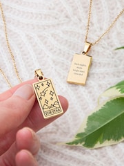 Personalised Star Tarot Card Necklace by Treat Republic - Image 1 of 5