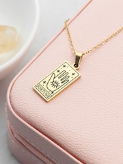 Personalised Fortune Tarot Card Necklace by Treat Republic - Image 4 of 5
