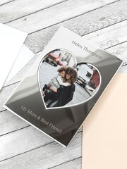 Personalised Heart Photo Frame by Treat Republic - Image 4 of 5