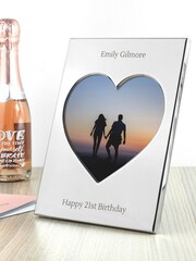 Personalised Heart Photo Frame by Treat Republic - Image 5 of 5