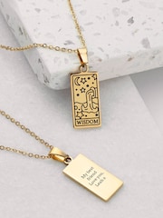 Personalised Wisdom Tarot Card Necklace by Treat Republic - Image 4 of 6