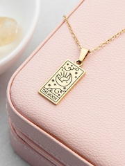 Personalised Moon Tarot Card Necklace by Treat Republic - Image 4 of 5