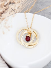 Personalised Russian Ring Necklace by Treat Republic - Image 1 of 5