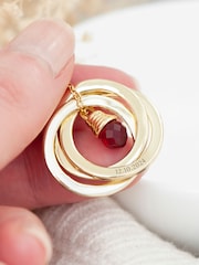 Personalised Russian Ring Necklace by Treat Republic - Image 2 of 5