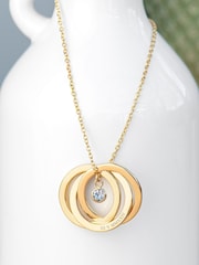 Personalised Russian Ring Necklace by Treat Republic - Image 1 of 5