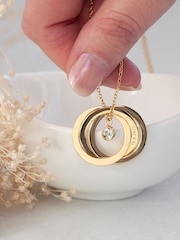 Personalised Russian Ring Necklace by Treat Republic - Image 2 of 5