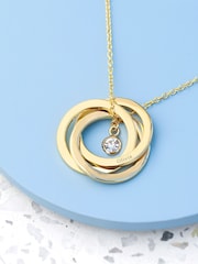 Personalised Russian Ring Necklace by Treat Republic - Image 4 of 5