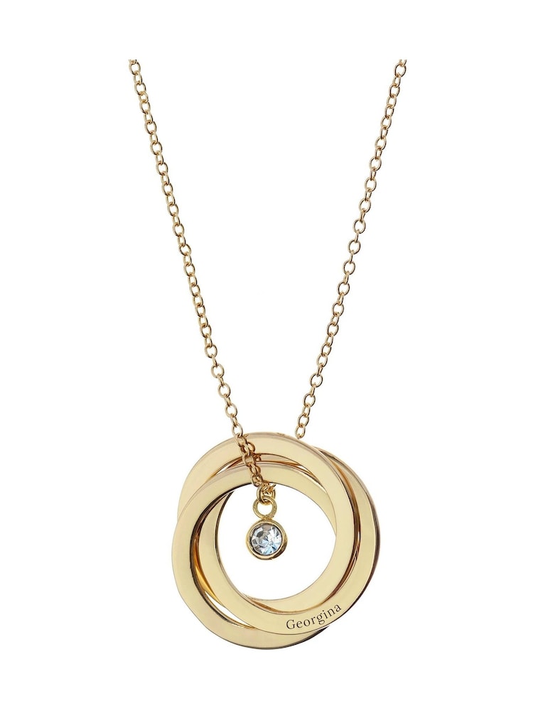 Personalised Russian Ring Necklace by Treat Republic - Image 5 of 5