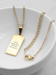Treat Republic Personalised Gold Plated Sun Tarot Card Necklace - Image 3 of 5