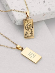 Personalised Strength Tarot Card Necklace by Treat Republic - Image 3 of 5