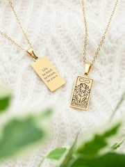 Personalised Strength Tarot Card Necklace by Treat Republic - Image 4 of 5