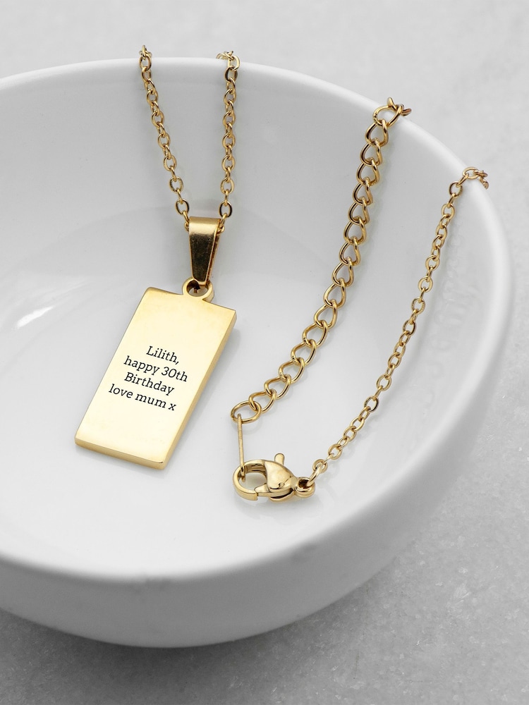 Personalised Strength Tarot Card Necklace by Treat Republic - Image 5 of 5