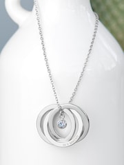 Personalised Russian Ring Necklace by Treat Republic - Image 1 of 5