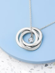 Personalised Russian Ring Necklace by Treat Republic - Image 4 of 5