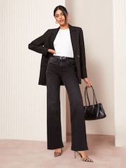 Schwarz - Friends Like These Relaxed Wide Leg Jeans - Bild 2 von 4