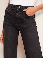 Schwarz - Friends Like These Relaxed Wide Leg Jeans - Bild 3 von 4