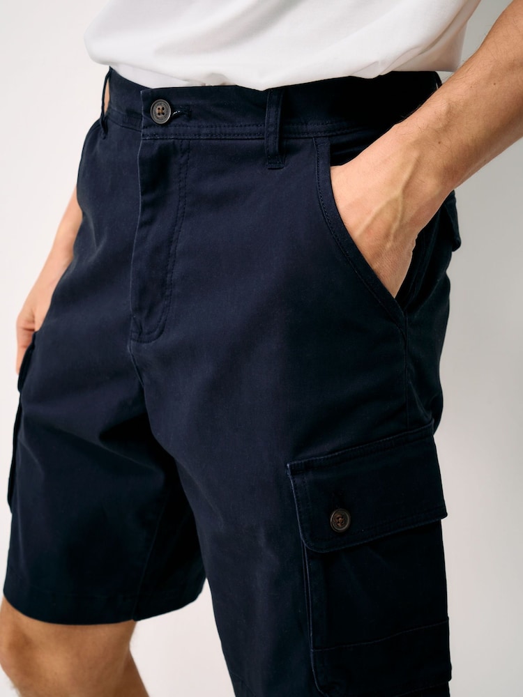 Crew Clothing Blue Cargo Shorts - Image 1 of 5 Crew Clothing Blue Cargo Shorts - Image 1 of 5