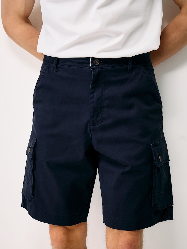 Crew Clothing Blue Cargo Shorts - Image 2 of 5 Crew Clothing Blue Cargo Shorts - Image 2 of 5