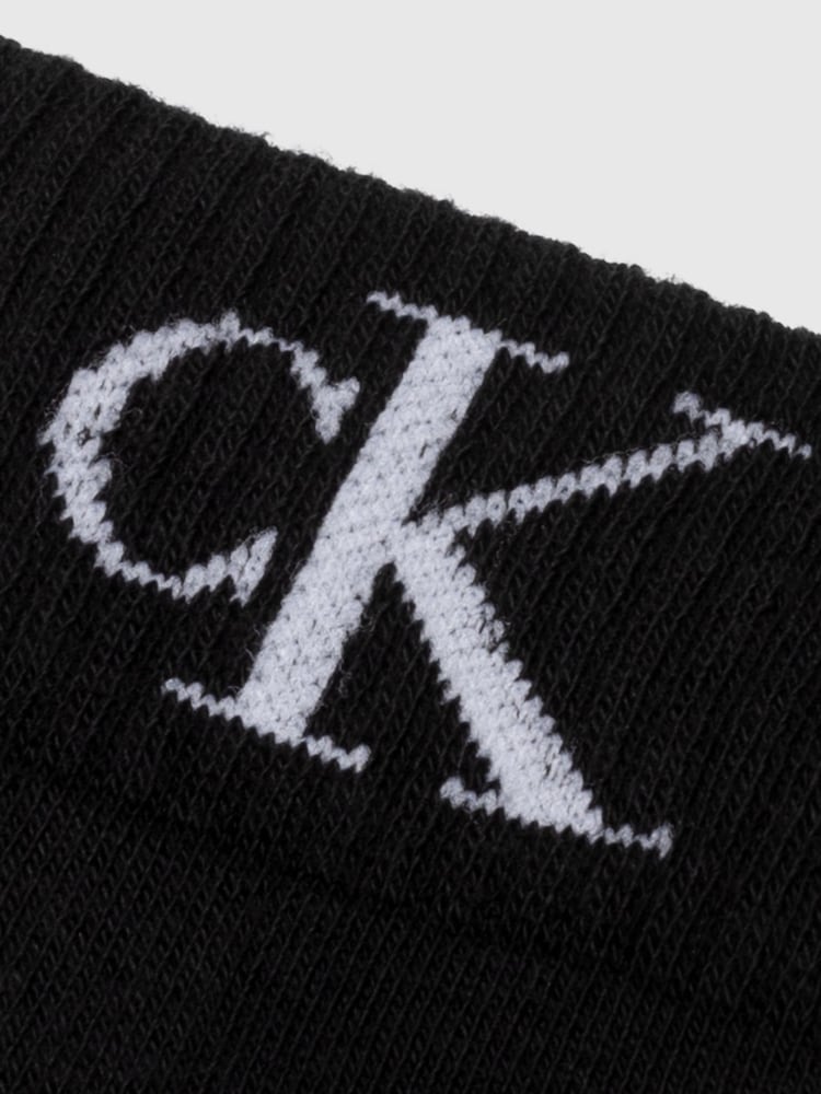 Calvin Klein Black Soft Cotton Stretch Ankle Socks 2 Pack - Image 3 of 3 Calvin Klein Black Soft Cotton Stretch Ankle Socks 2 Pack - Image 3 of 3