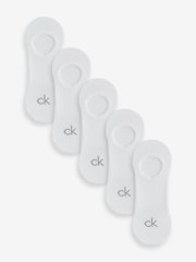 Calvin Klein White Anti-Slip Invisible Socks 6 Pack - Image 1 of 7