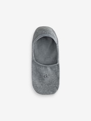 Calvin Klein Grey Soft Cotton Invisible Socks 3 Pack - Image 2 of 4