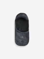 Calvin Klein Grey Soft Cotton Invisible Socks 3 Pack - Image 3 of 4