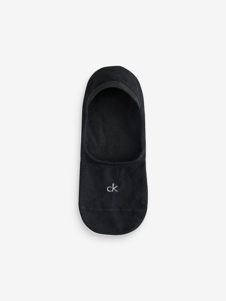 Calvin Klein Grey Soft Cotton Invisible Socks 3 Pack - Image 4 of 4 Calvin Klein Grey Soft Cotton Invisible Socks 3 Pack - Image 4 of 4