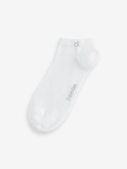 Calvin Klein White Logo Trainer Socks 6 Pack - Image 2 of 2