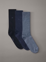 Calvin Klein mīkstas kokvilnas elastīgas zeķes (apkakles) 3 iepakojumā - Attēls 1 no 5