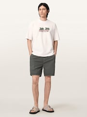 AllSaints White Troppo Short Sleeve Crew Neck T-Shirt - Image 2 of 6