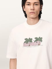 AllSaints White Troppo Short Sleeve Crew Neck T-Shirt - Image 3 of 6